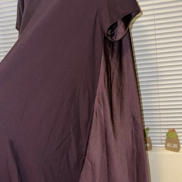 Banana republic dress sz small burgundy, short sleeve with pockets, new with tag - Picture 3 of 7